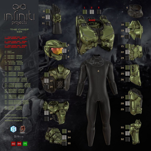 01 - IP - The Chief - CHEST ARMOR - Green - RARE