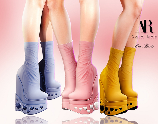 {Asia Rae} Mia Boots {FATPACK}