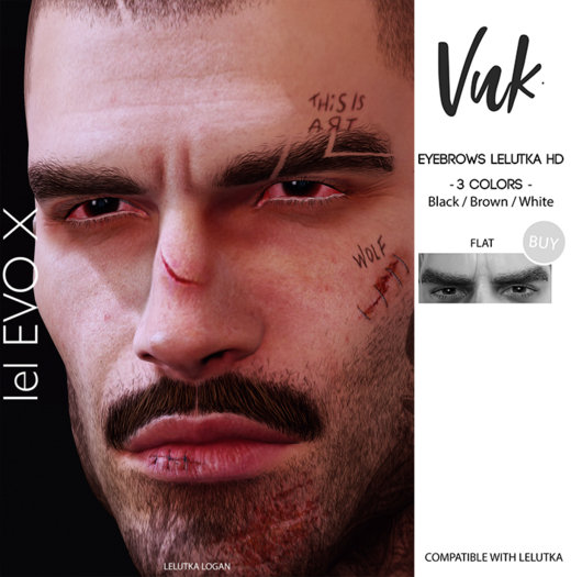 VUK. BISHOP  EYEBROWS NORMAL UNPACKED