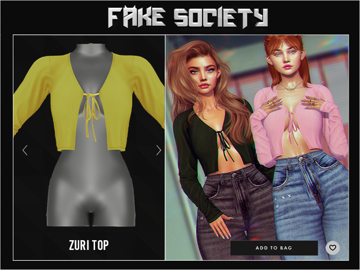Fake Society x Zuri Top / Yellow
