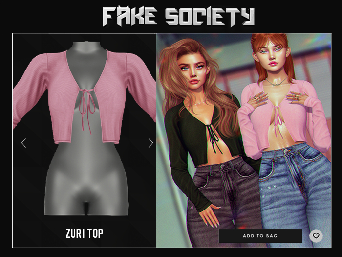 Fake Society x Zuri Top / Rouge