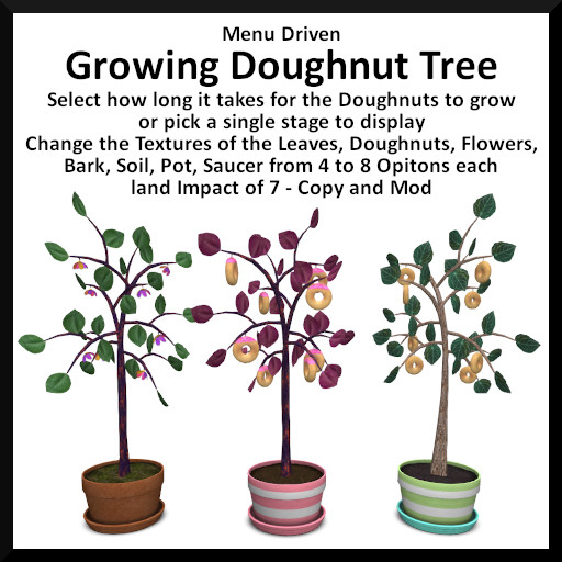 Menu Driven Growing Doughnut Tree
