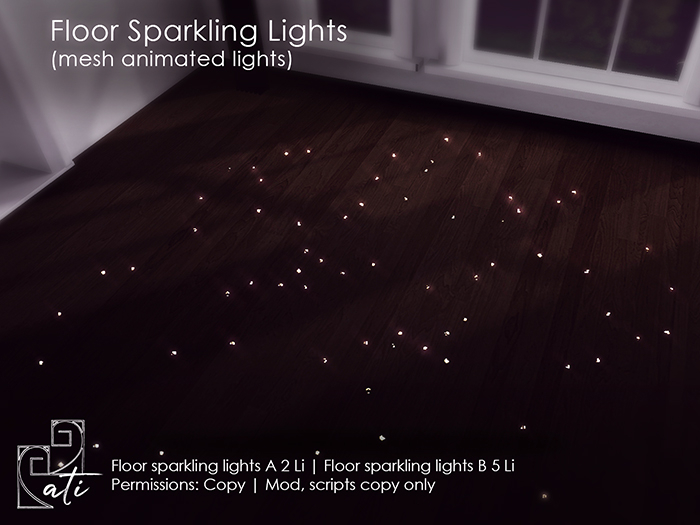 ati: Floor sparkle lights: mesh animated lights