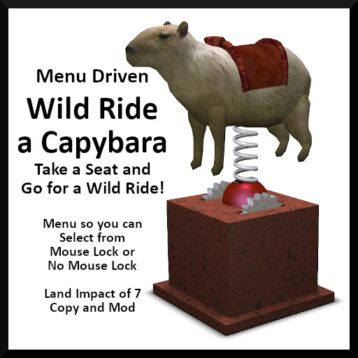 Menu Driven Wild Ride a Capybara