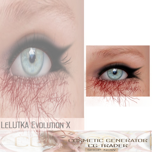 Second Life Marketplace Lel.Evo X Bleeding Eyes Makeup by CG Trader