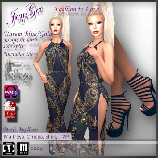 JayGee - Harem BLUE/GOLD