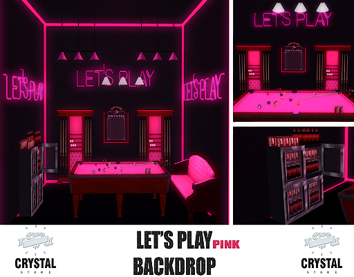 .::Crystal ::. Let's Play Backdrop [PINK]