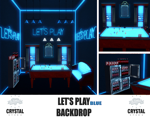 .::Crystal ::. Let's Play Backdrop [BLUE]