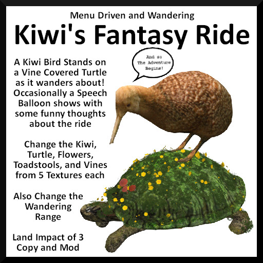Menu Driven and Wandering Kiwi's Fantasy Ride