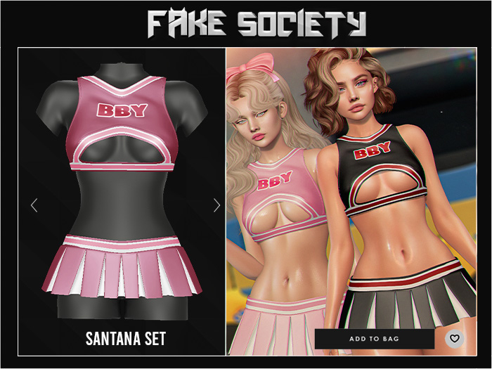 Fake Society x Santana Set / Rouge