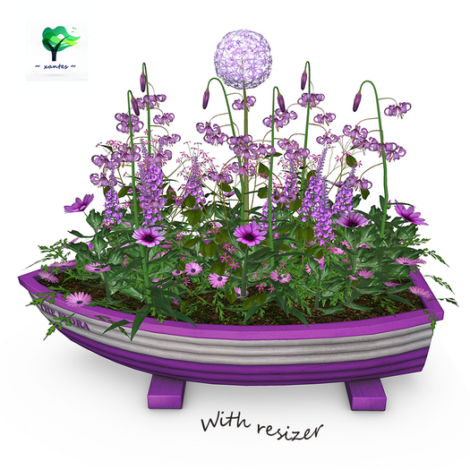 ~ xantes ~ Mini Boat Planter Tuuli (BOX)