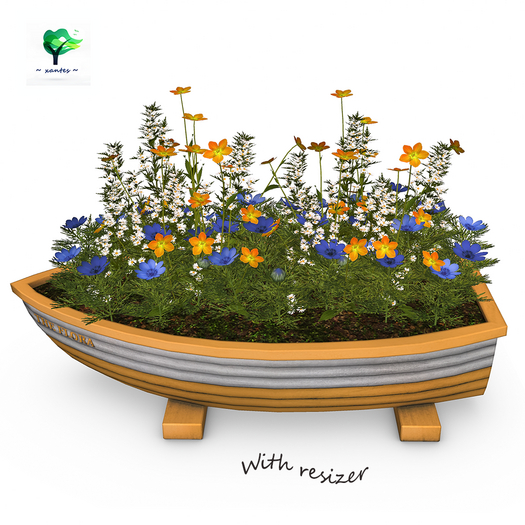 ~ xantes ~ Mini Boat Planter Frija (BOX)