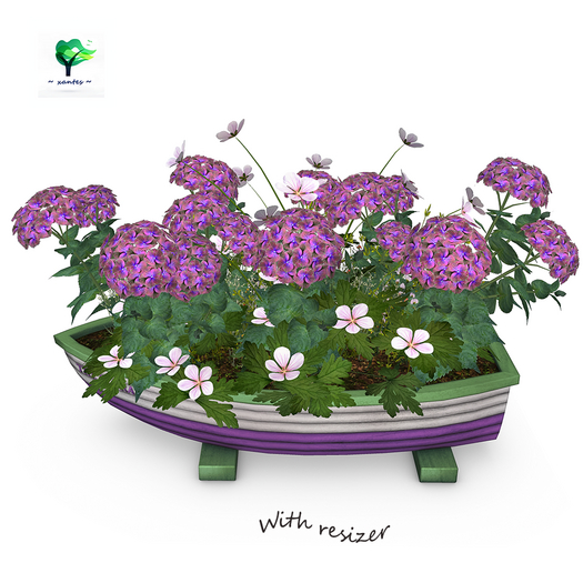 ~ xantes ~ Mini Boat Planter Lenja (BOX)