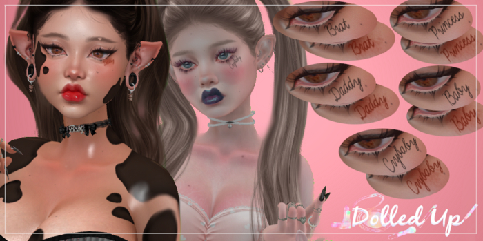 Dolled^Up- Bratty Eye Tatts/Cuts EvoX