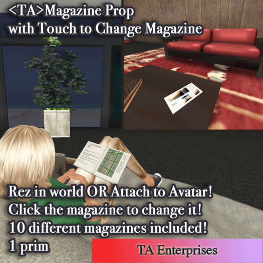 <TA>Magazine Prop with Touch to Change Magazine