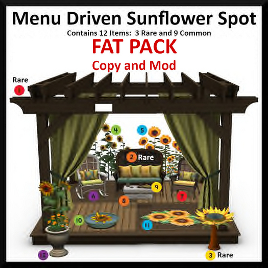 Menu Driven Sunflower Spot Fat Pack