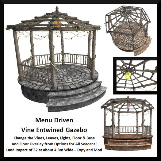 Menu Driven Vine Entwined Gazebo