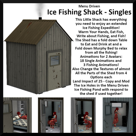 Menu Driven Ice Fishing Shack - Singles