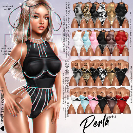 01.ERSCH - Perla Bodysuit -LARA- solids RARE
