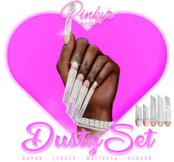 !! Pinky's Nails !! Dusty Set ' Lipstick