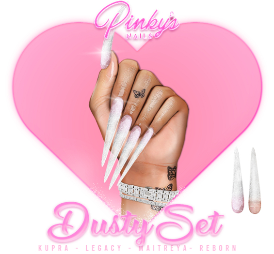 !! Pinky's Nails !! Dusty Set ' Stiletto