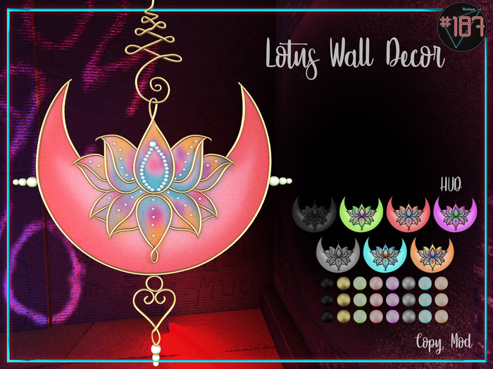 #187# Lotus Wall Decor