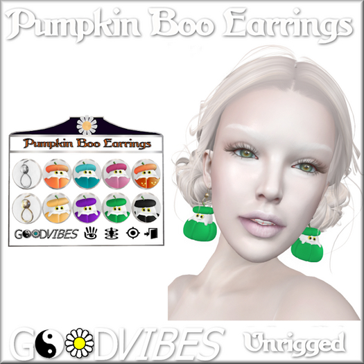 GoodVibes Pumpkin Boo Earrings