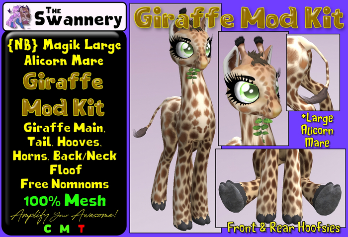 Magik Pony (Alicorn) - Giraffe Mod kit