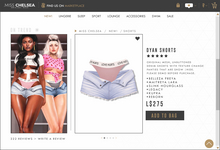 .miss chelsea. Dyan Shorts Sky