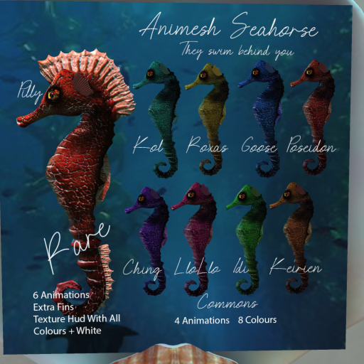 _-FAS-_ Gacha Seahorse : ROXAS Yellow : Wear COMMON