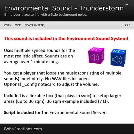 Environmental Sound - Thunderstorm 