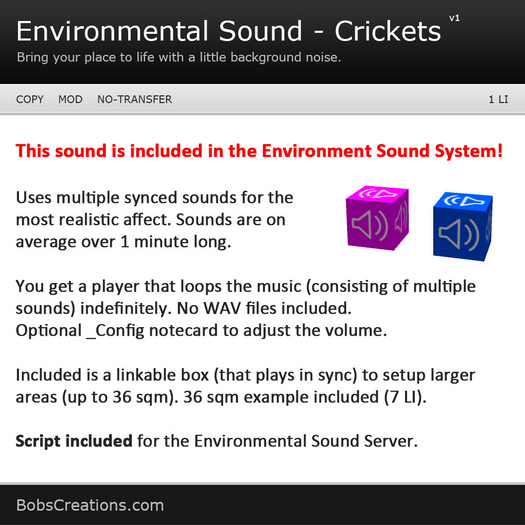 Environmental Sound - Crickets 