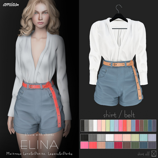 amias - ELINA set denim