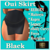 [R39] Oui Skirt-Black