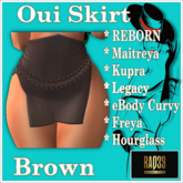 [R39] Oui Skirt-Brown