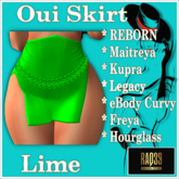 [R39] Oui Skirt-Lime