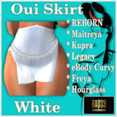 [R39] Oui Skirt-White