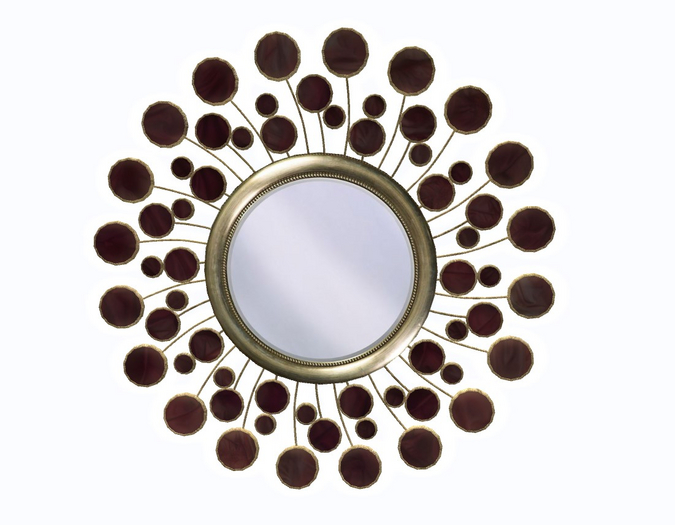 Bubble Sunburst Mirror - Vamp