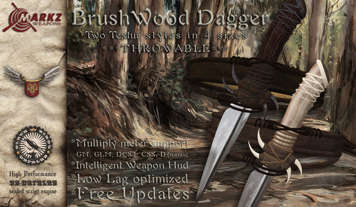 BrushWood Dagger Throwing Daggers