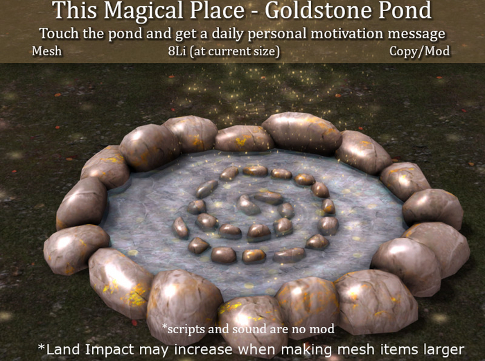LOVE - THIS MAGICAL PLACE -  GOLDSTONE 