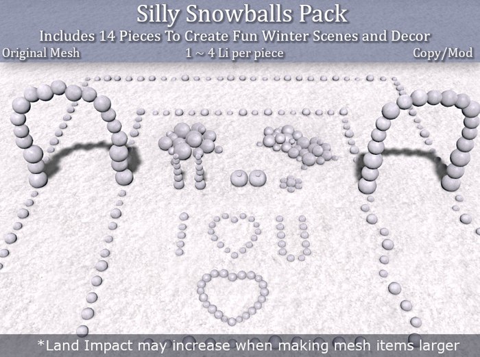 LOVE - SILLY SNOWBALLS PACK 