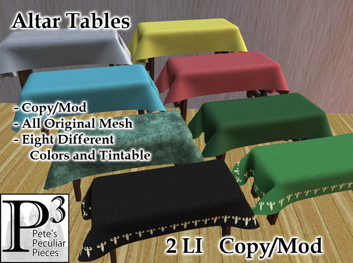 [P3] - Altar Tables