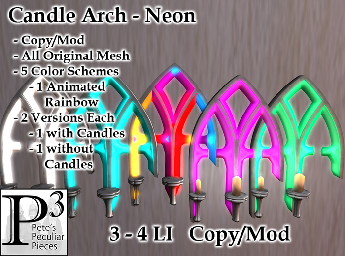 [P3] - Candle Arch - Iron and Neon