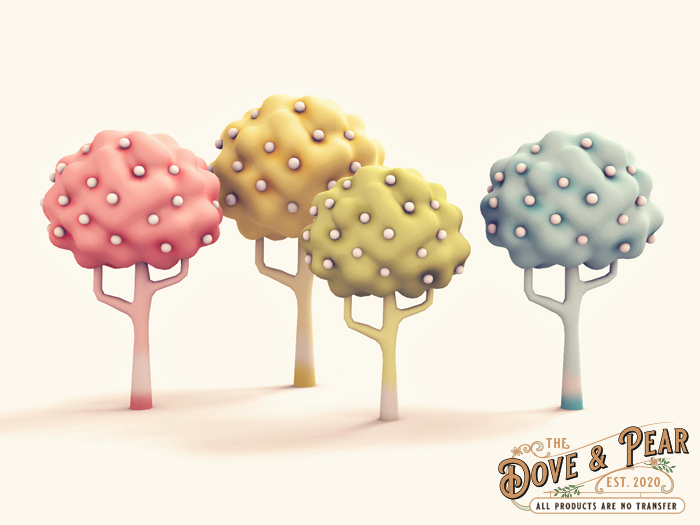 The Dove & Pear :: - Puff Trees All Colors 