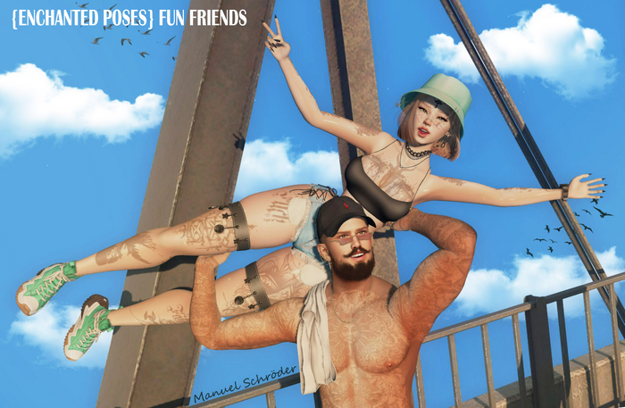 {Enchanted Poses} Fun Friends BENTO