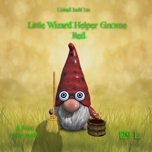 *UI* Little Wizard Helper Gnome Red v
