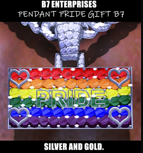 [B7] PRIDE GIFT PENDANT AND CHAIN.