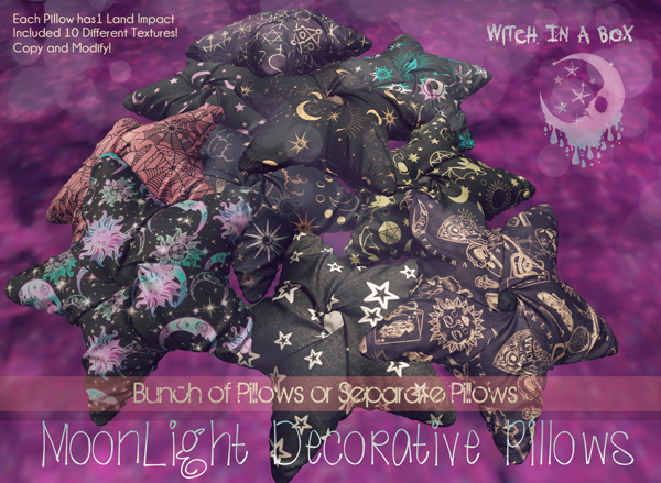 Witch In A Box // MoonLight Decorative Pillows