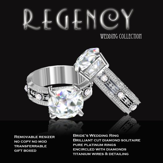 Exquisite Regency Platinum Wedding Ring