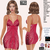 STRAPPED DRESS,MESH BODY